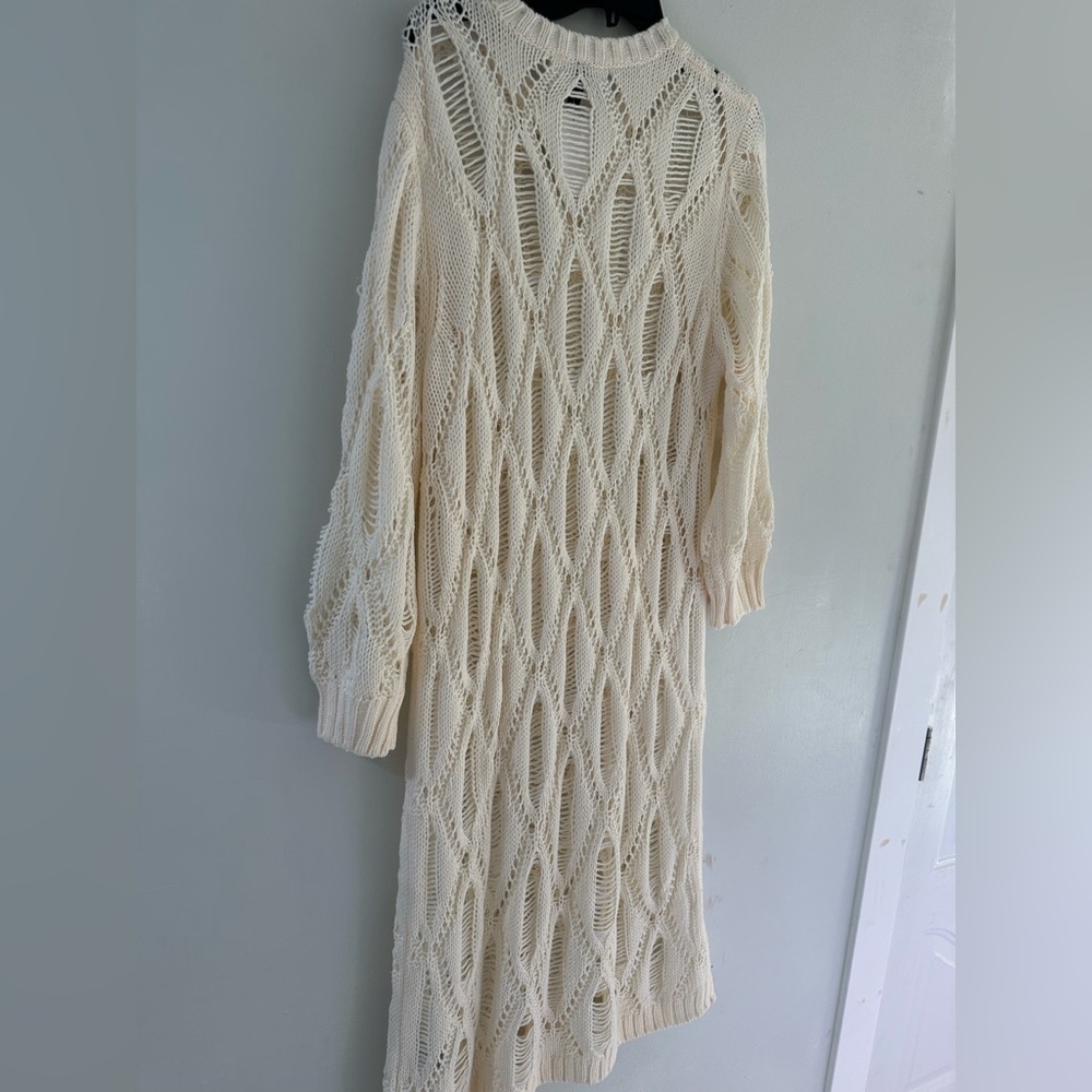 H&M Ivory Long Sleeve Knit Dress - Picture 10 of 10